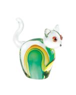 BEAUTIFUL KITTY CAT ART GLASS