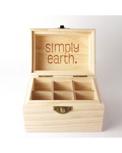 WOOD ESSENTIAL OIL STORAGE BOX SMALL